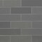 Msi Urbano Graphite 3D Mix SAMPLE Glossy Ceramic Gray Textured Subway Tile ZOR-PT-0526-SAM - alternate 4